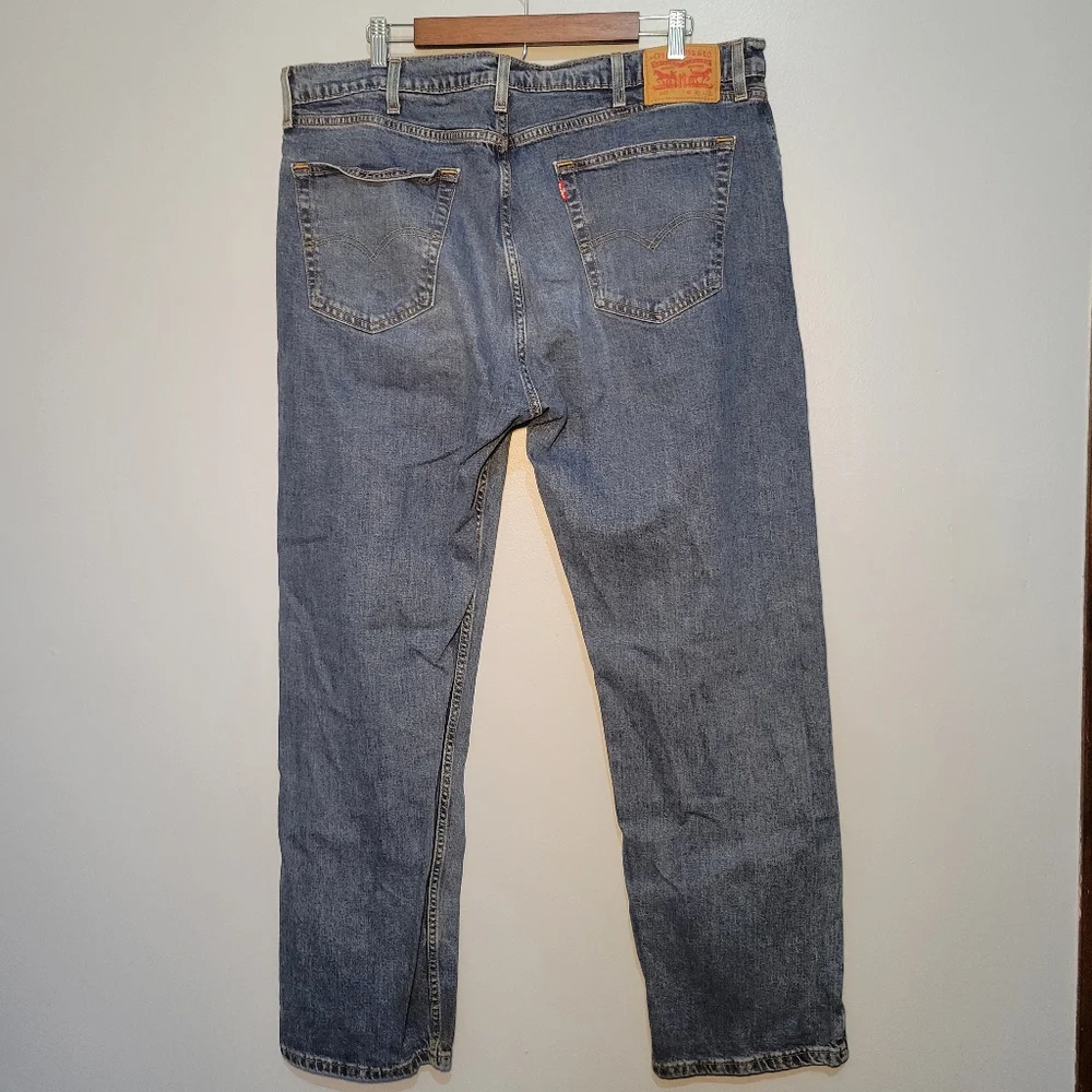 Levi's Mens 505‎ Blue Jeans Size 40X32 Classic Straight Leg Style